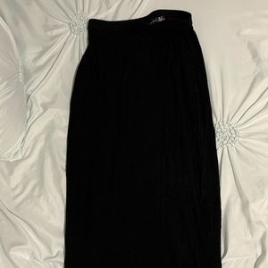 black pencil skirt .